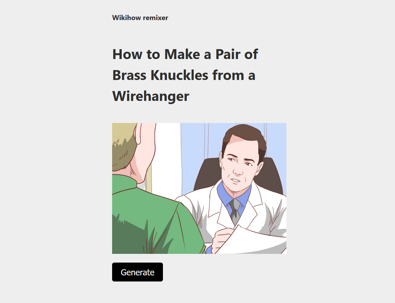 Remixing Wikihow